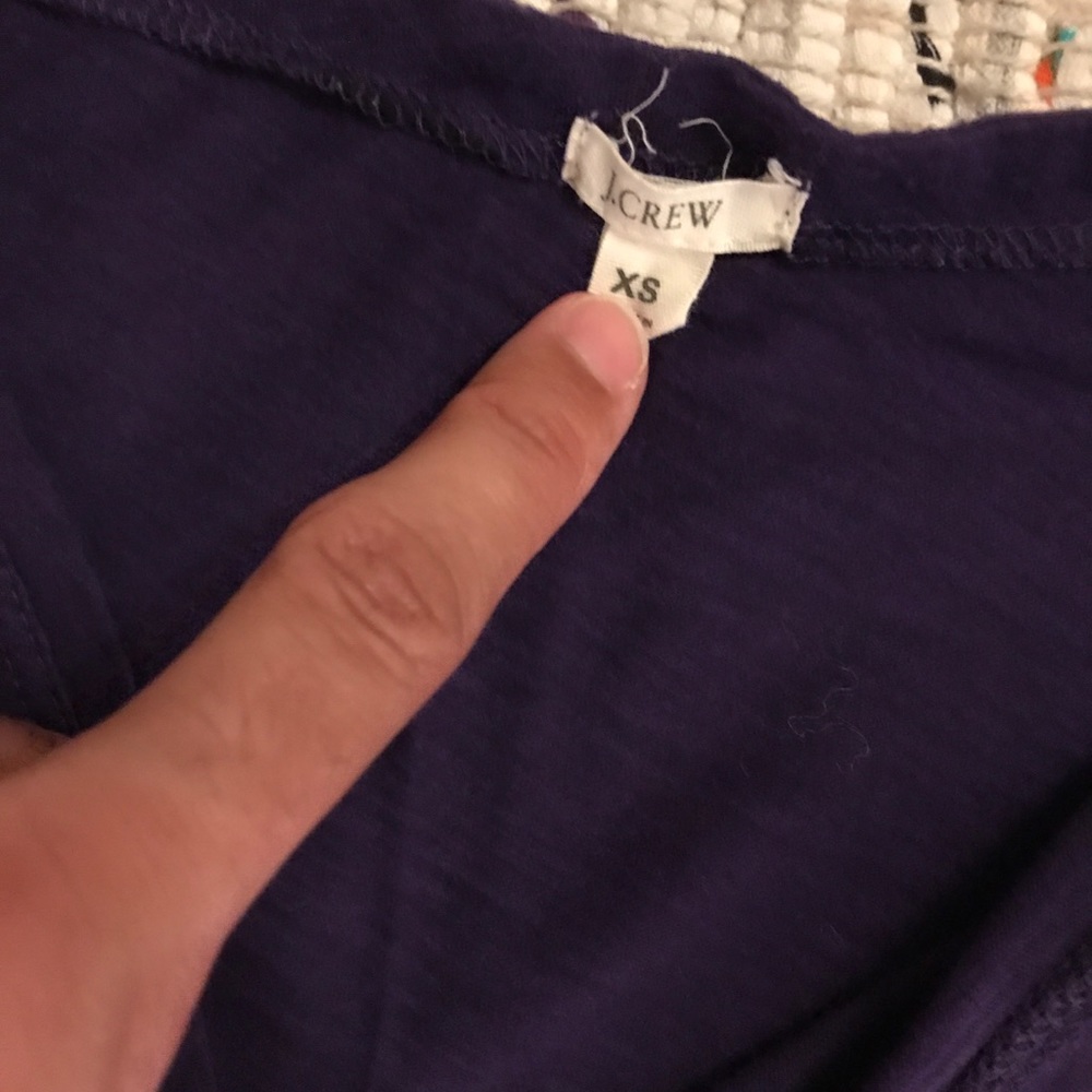 PURPLE J.Crew Cowl Neck Tank - Picture 4 of 4